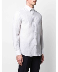 Salvatore Ferragamo Long Sleeve Linen Shirt