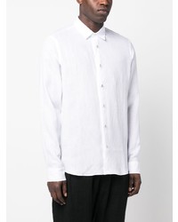 Philipp Plein Long Sleeve Linen Shirt