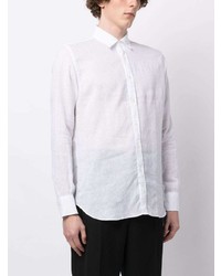 Canali Long Sleeve Linen Shirt