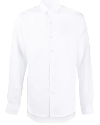 Salvatore Ferragamo Long Sleeve Linen Shirt