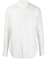 Canali Long Sleeved Chenille Shirt