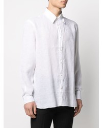 Trussardi Long Sleeved Linen Shirt