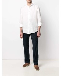 Emporio Armani Long Sleeved Linen Shirt