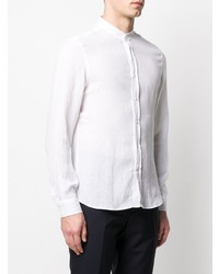 Brunello Cucinelli Mandarin Collar Slim Fit Shirt