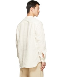 3MAN Off White Linen Shirt