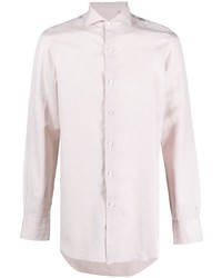 Finamore 1925 Napoli Plain Cotton Linen Shirt