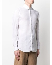 Z Zegna Plain Linen Shirt