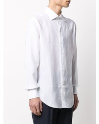 Giorgio Armani Point Collar Linen Shirt