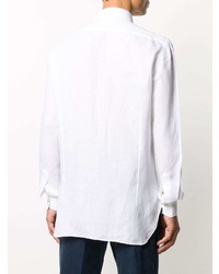 Kiton Pointed Collar Linen Shirt