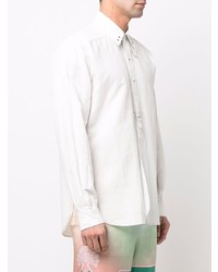 Needles Pointed Collar Long Sleeved Shirt