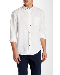 Vince Solid Long Sleeve Linen Shirt