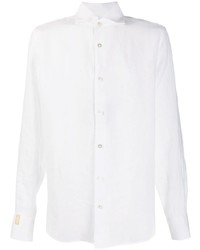 Billionaire Spread Collar Linen Shirt