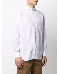Lardini Spread Collar Long Sleeved Shirt