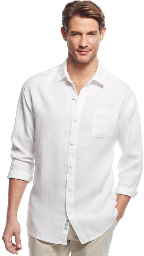 Tommy Bahama Big Tall Sea Glass Breezer Linen Shirt | Where to buy