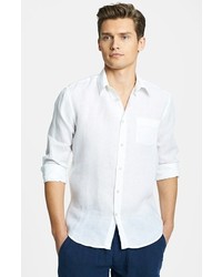 Vilebrequin Caroubier Linen Shirt White Small