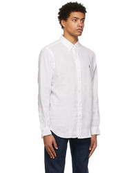 Polo Ralph Lauren White Linen Classic Shirt