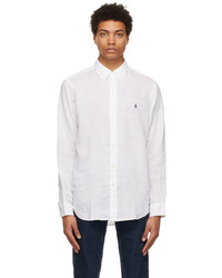 Polo Ralph Lauren White Linen Classic Shirt