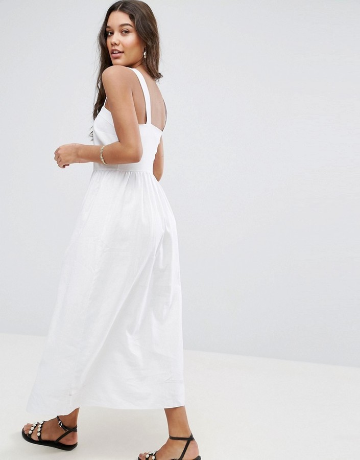Asos Linen Maxi Dress, $60 | Asos | Lookastic