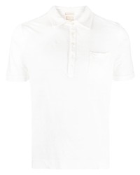 Massimo Alba Chest Patch Pocket Linen Polo Shirt