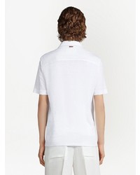Zegna Linen Short Sleeve Polo Shirt