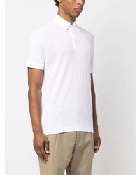 Malo Linen Short Sleeve Polo Shirt