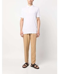 120% Lino Mlange Linen Polo Shirt