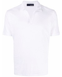 Lardini Open Neck Linen Polo Shirt