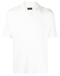 Roberto Collina Short Sleeve Linen Flax Polo Shirt