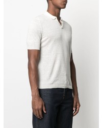 Tagliatore Short Sleeved Linen Polo Shirt