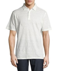 Peter Millar Summertime Linen Polo Shirt White