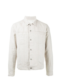 White Linen Shirt Jacket
