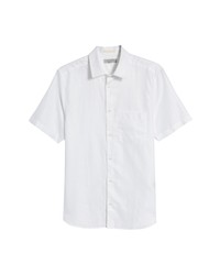 Ted Baker London Addle Linen Short Sleeve Button Up Shirt