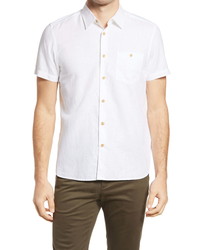 Ted Baker London Civiche Linen Cotton Button Up Shirt