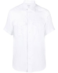 Brunello Cucinelli Classic Collar Linen Shirt
