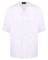 Giorgio Armani Collarless Linen Shirt