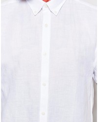 Selected Homme Linen Mix Short Sleeve Shirt