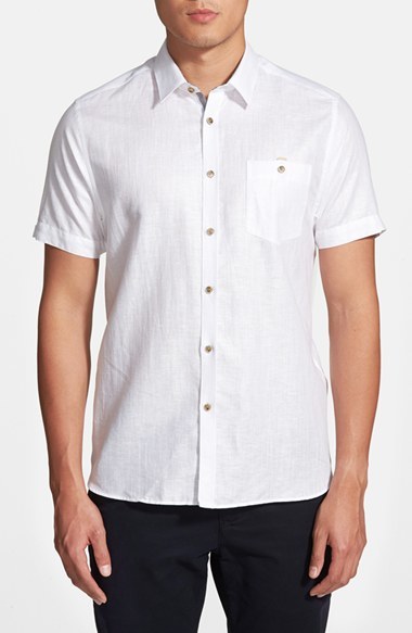 ted baker short sleeve linen shirt