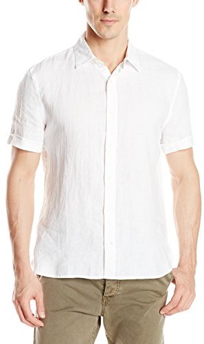 Perry Ellis Short Sleeve Solid Linen Shirt, $69 | Amazon.com | Lookastic