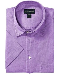 Scott Barber Charles Camp Shirt Spread Collar Short Sleeve