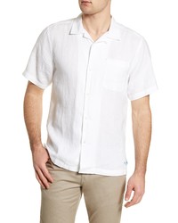 Tommy Bahama Sea Glass Short Sleeve Button Up Linen Shirt