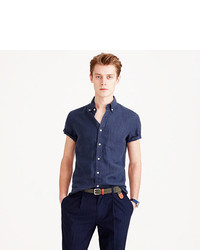 J.Crew Short Sleeve Irish Linen Shirt