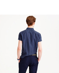 J.Crew Short Sleeve Irish Linen Shirt