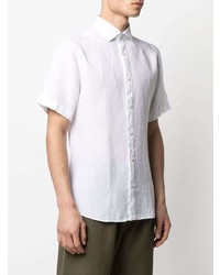 Z Zegna Short Sleeve Linen Shirt