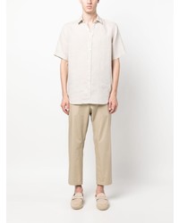 Canali Short Sleeve Linen Shirt