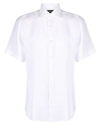 Z Zegna Short Sleeve Linen Shirt