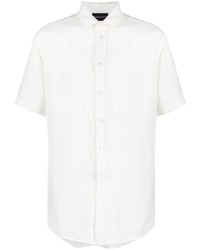 Emporio Armani Short Sleeve Linen Shirt