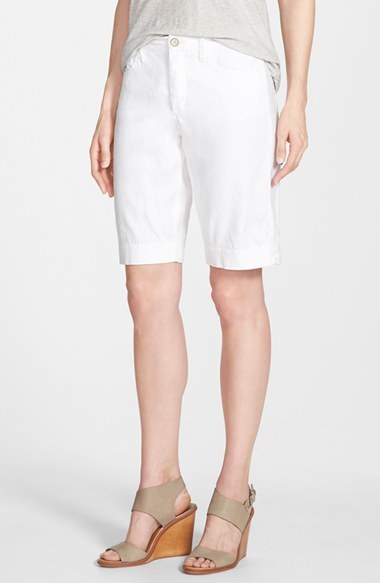 nydj linen shorts