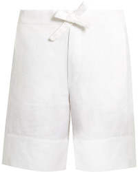 Hecho Drawstring Waist Linen Shorts