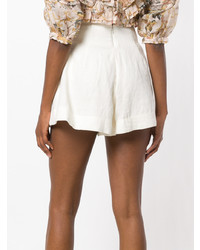 Zimmermann High Waisted Lace Up Shorts