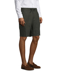 Saks Fifth Avenue Solid Drawstring Linen Shorts